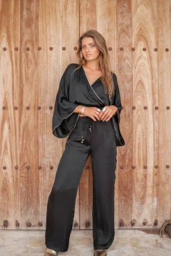 Pantalon Brisa Silk Zwart