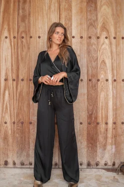Pantalon Brisa Silk Zwart
