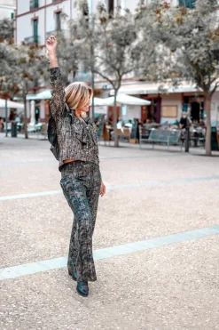 Pantalon Sparkle Black Gold