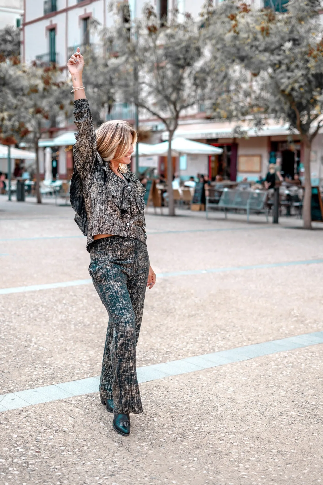 Pantalon Sparkle Black Gold