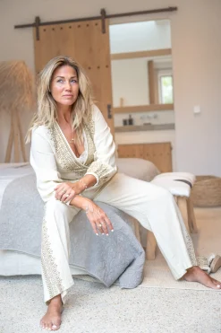 Pantalon Tonia Scorva Ecru