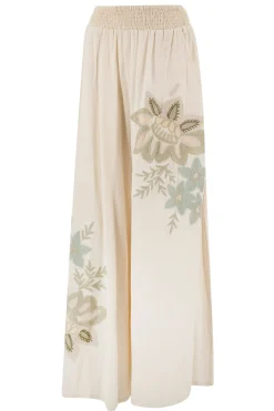 Pantalon Vena Floral Ivory