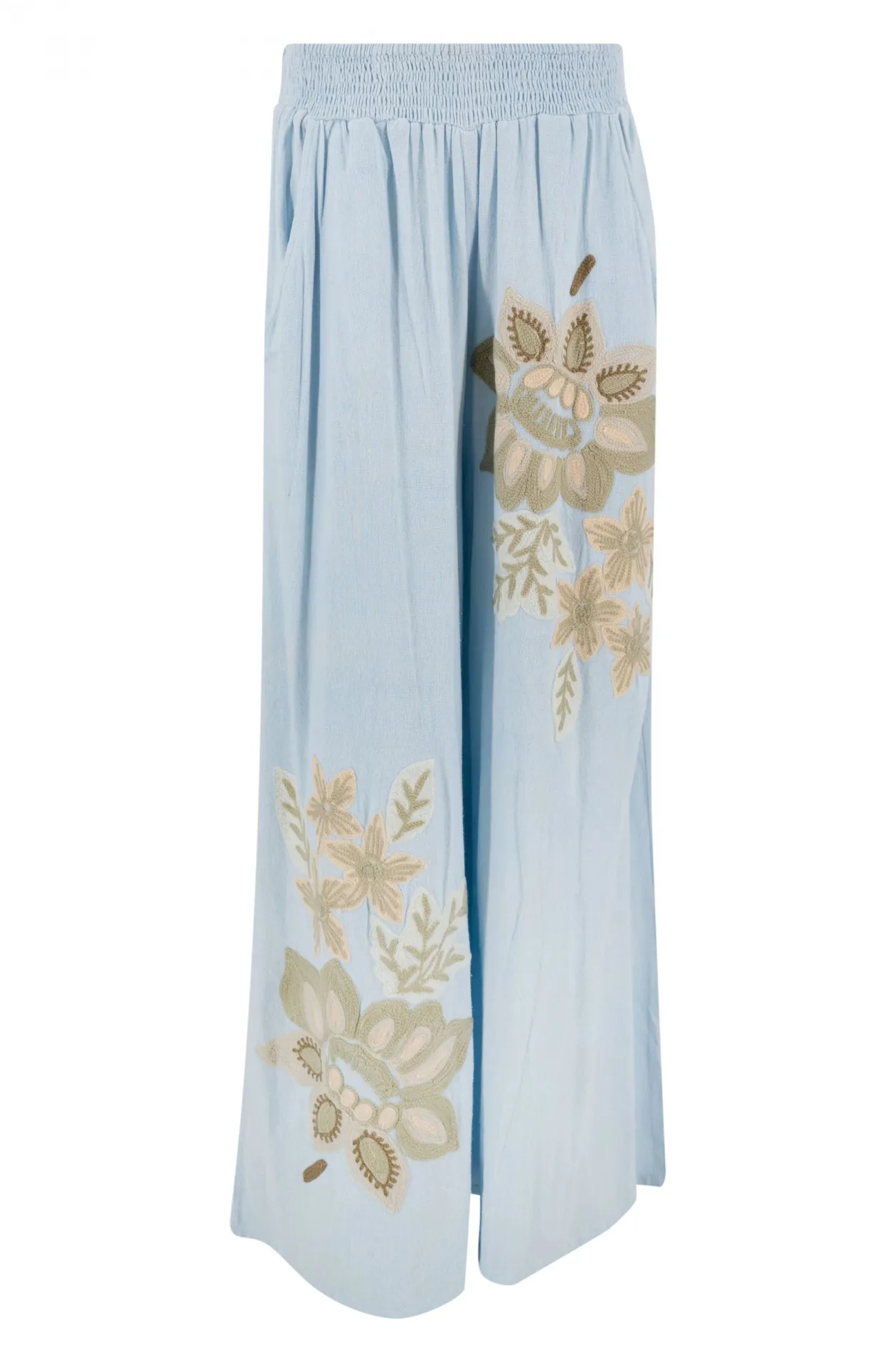 Pantalon Vena Floral Pale blue