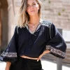 Puffsleeve Blouse Espanola Black