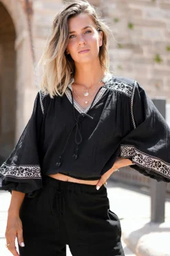 Puffsleeve Blouse Espanola Light Taupe