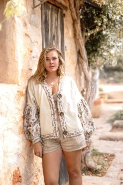 Puffsleeve Jacket Indian Light Sand