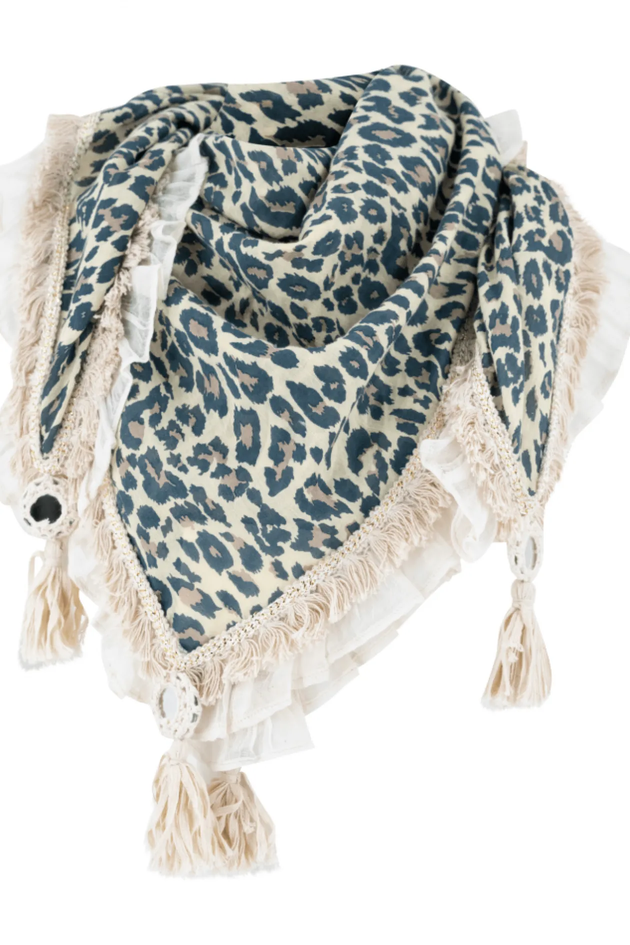 Scarf Ana Leopard Black