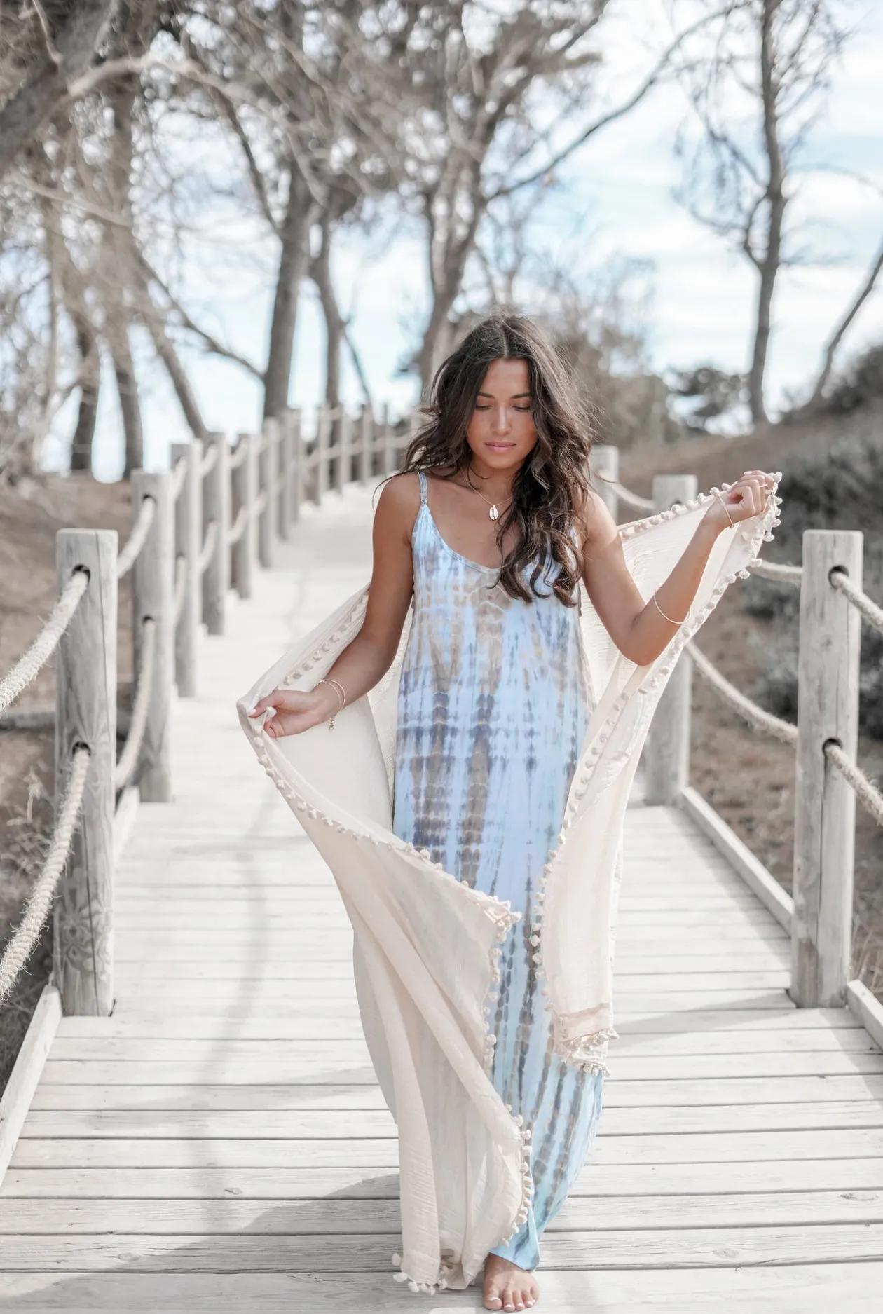Scarf Boho Taupe