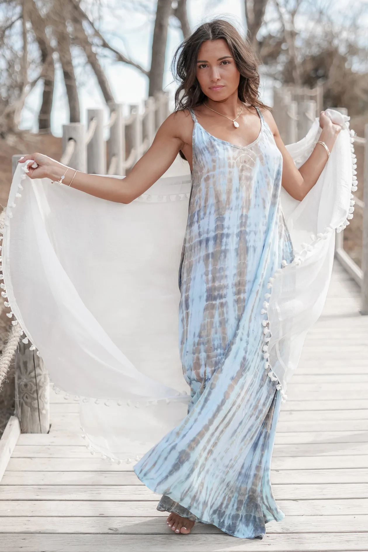 Scarf Boho White