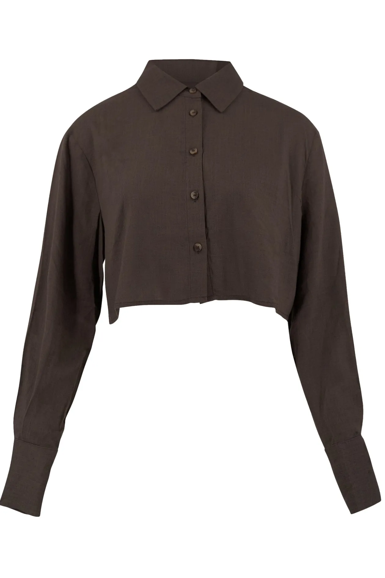 Seth cropped blouse Dark Taupe