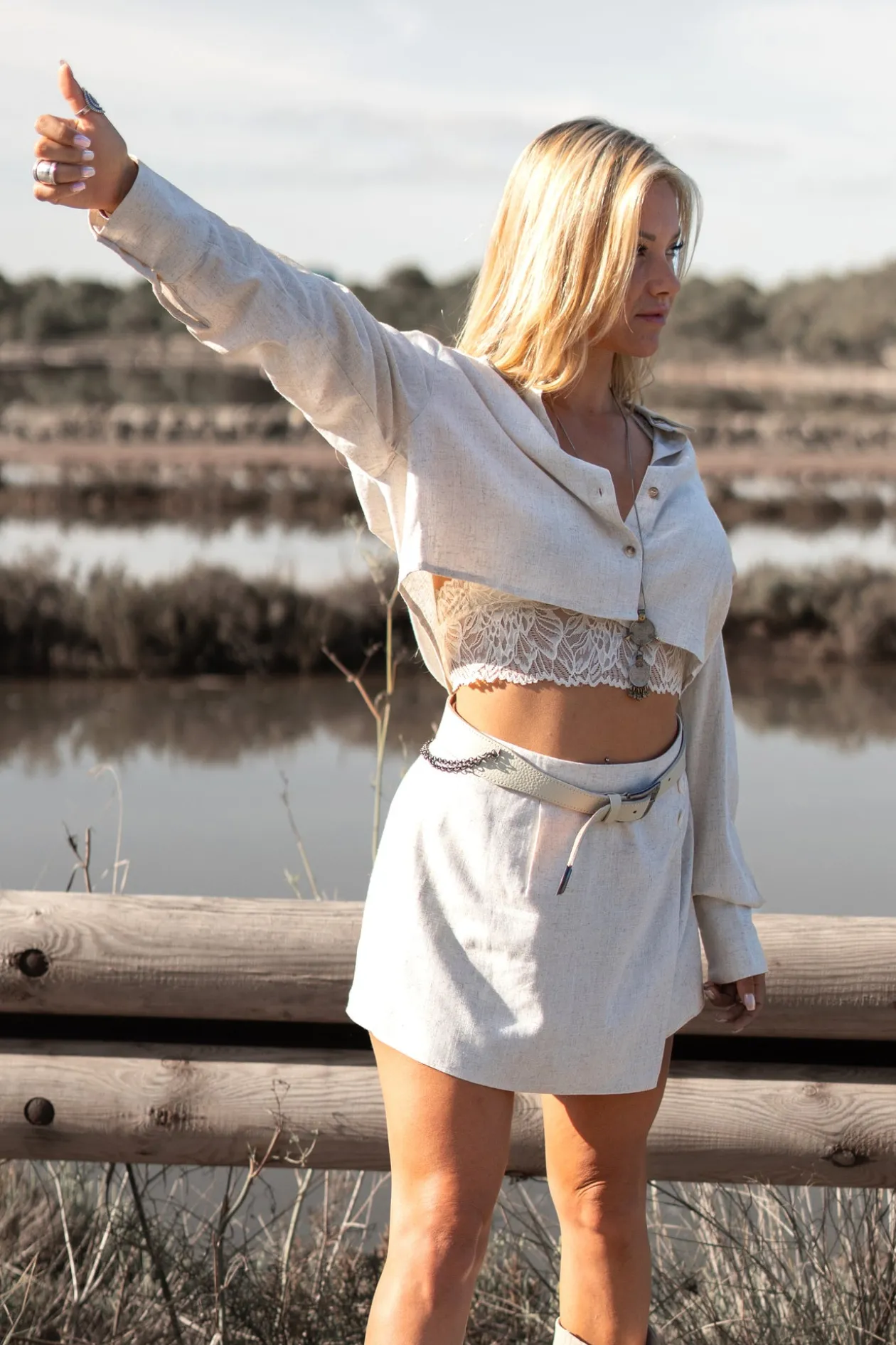 Seth skort Beige
