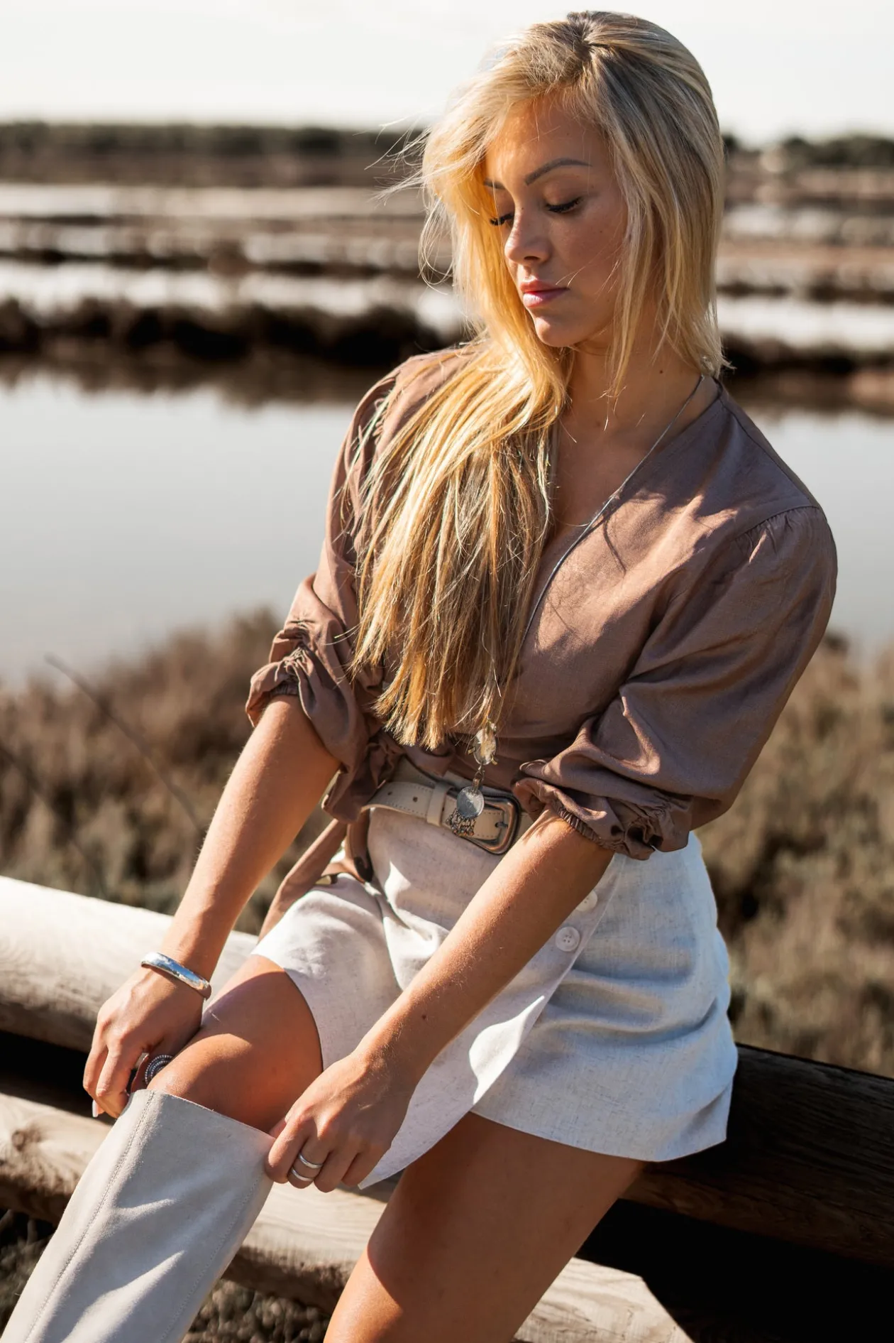 Seth skort Beige
