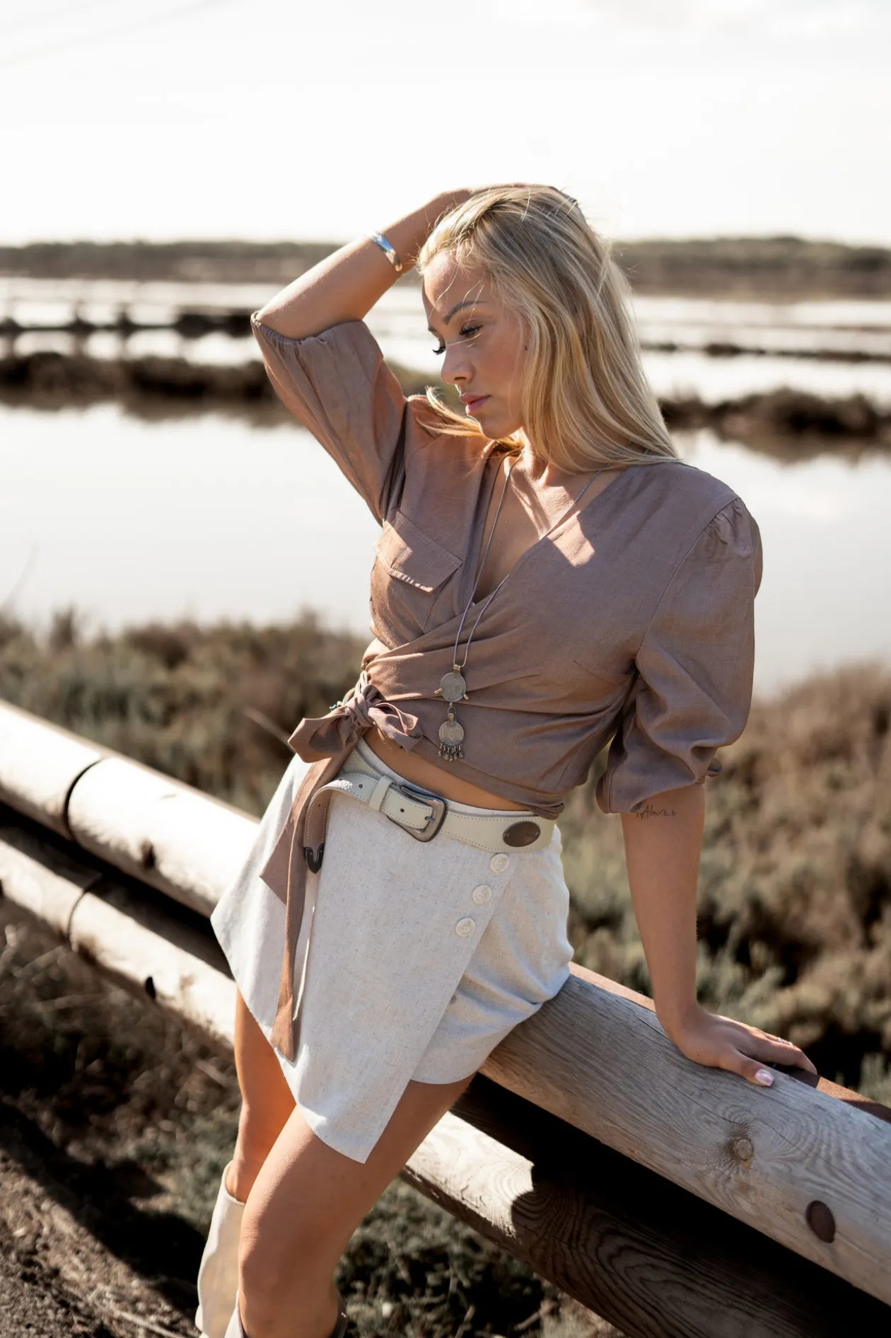 Seth skort Beige
