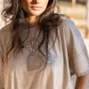 Shirt Square Jersey Taupe