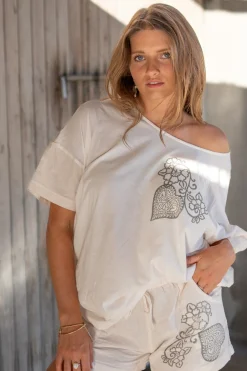 Shirt Square Jersey White