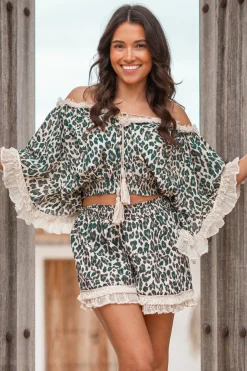 Short Ana Leopard Black