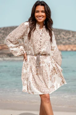 Short Dress Adella Taupe