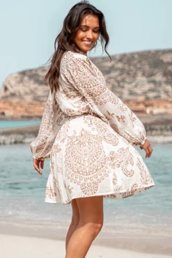 Short Dress Adella Taupe