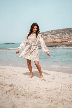Short Dress Adella Taupe