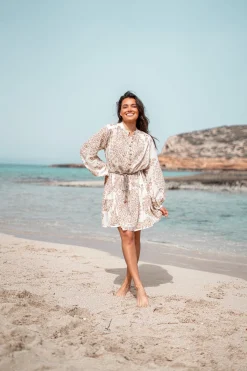 Short Dress Adella Taupe