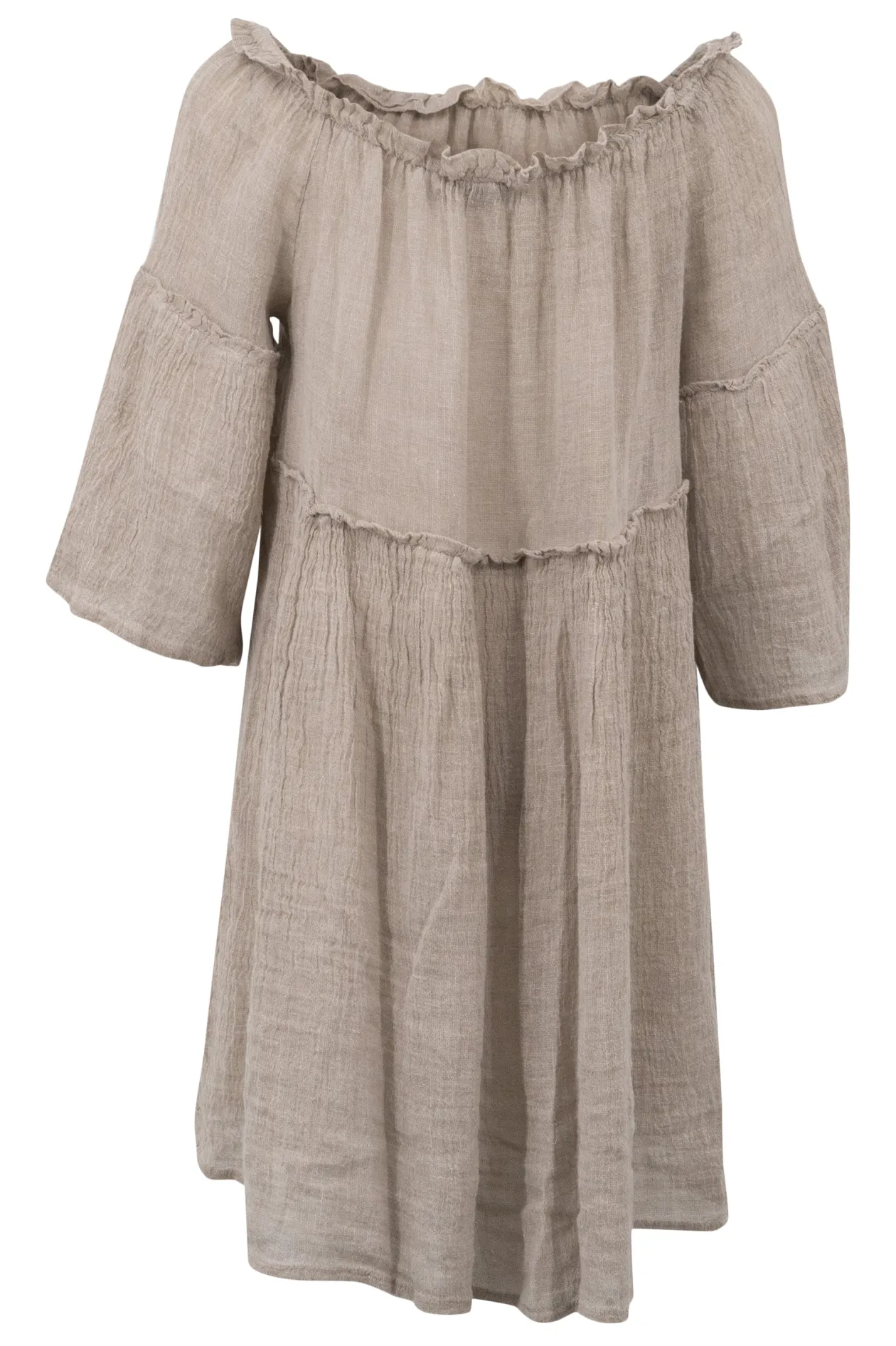 Short Dress Cira Light Taupe