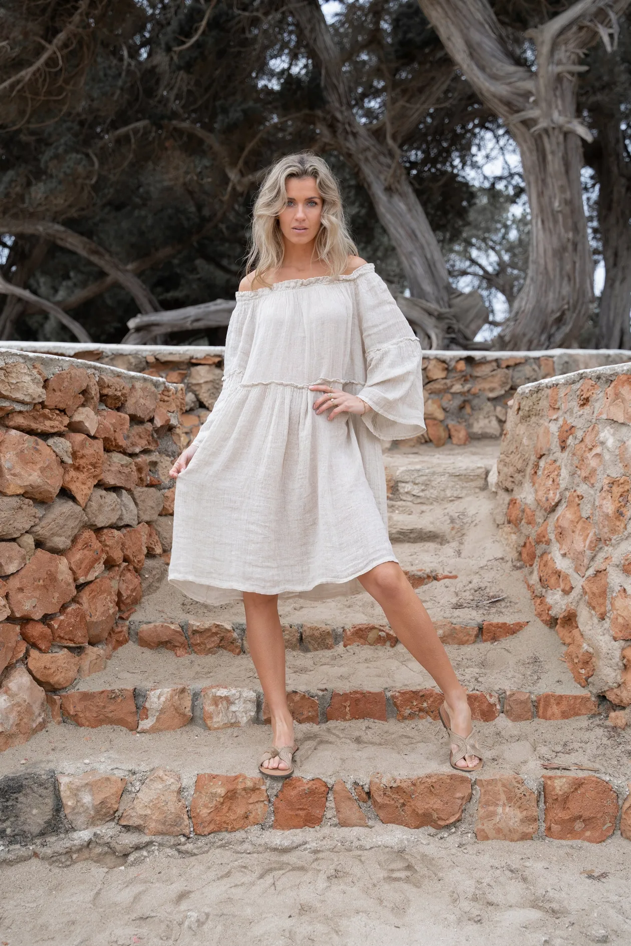 Short Dress Cira Sand