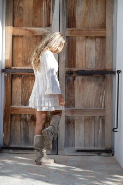 Short Dress Dantae Flower Ivory