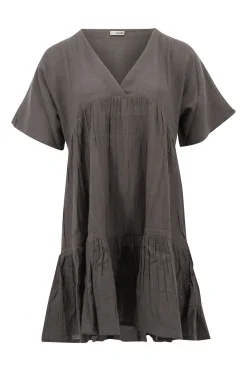 Short Dress Elia Plain Anthracite