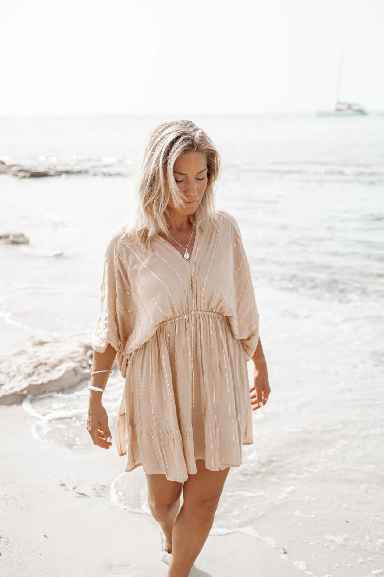 Short Dress Emilia Sand