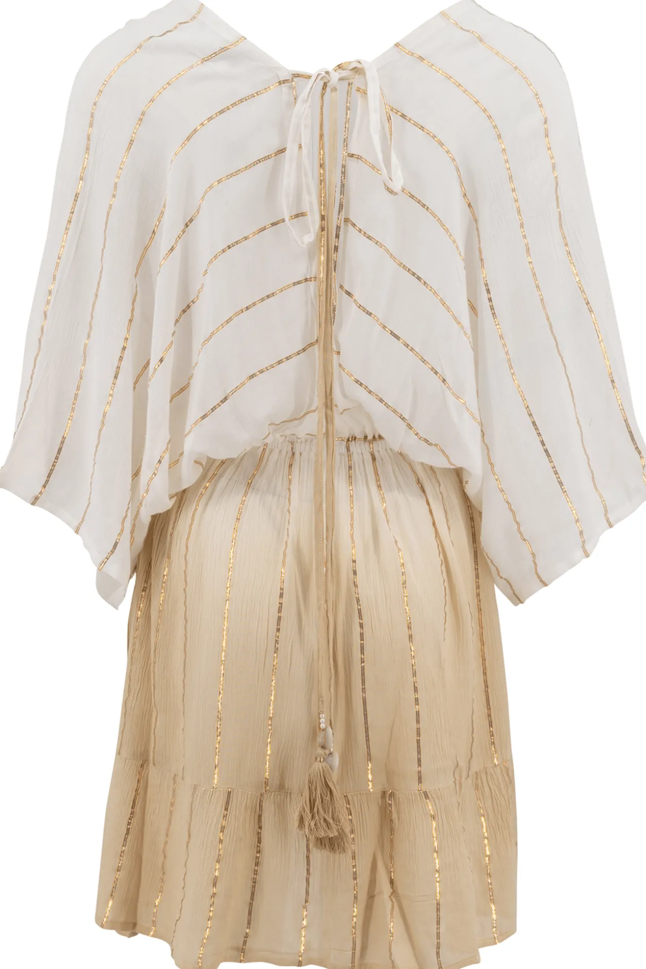 Short Dress Emilia White/ sand
