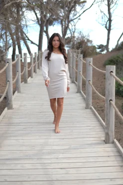 Short Dress Evy Ecru