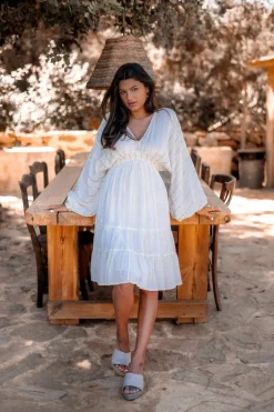 Short Dress Famme Ecru
