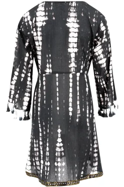 Short Dress Inessa Tie Dye Black