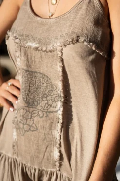 Short Dress Mila Jersey Taupe