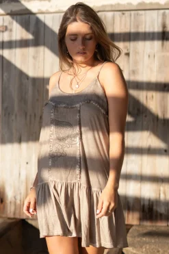 Short Dress Mila Jersey Taupe