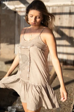 Short Dress Mila Jersey Taupe
