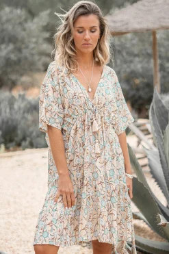 Short Dress Mio Flower Sand