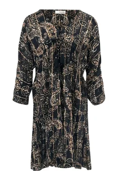 Short Dress Mio Paisley Black