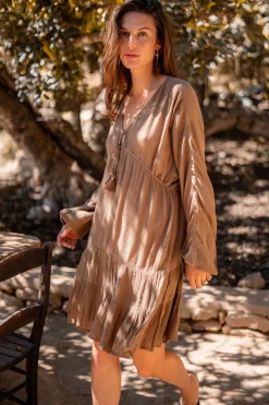 Short Dress Mio Taupe