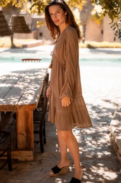Short Dress Mio Taupe