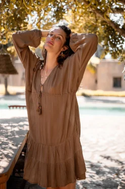 Short Dress Mio Taupe