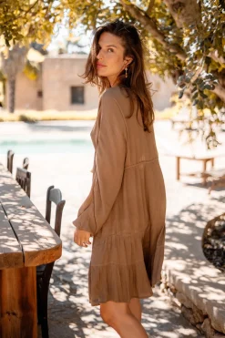 Short Dress Mio Taupe