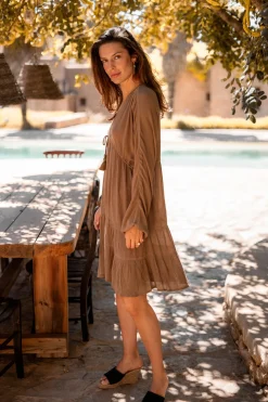 Short Dress Mio Taupe