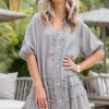 Short Dress Tejano Taupe