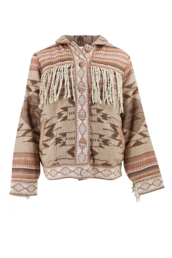 Short Fringe Jacket Nomad Natural