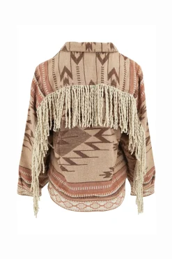 Short Fringe Jacket Nomad Natural