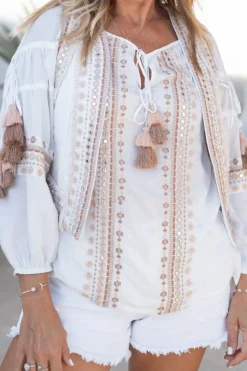 Short Gilet Sierra Riqueza White
