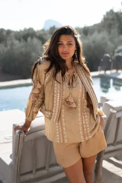 Short Gilet Sierra Riqueza Light Taupe