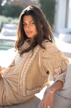 Short Gilet Sierra Riqueza Light Taupe