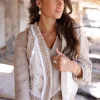 Short Gilet Sonrisa Off White